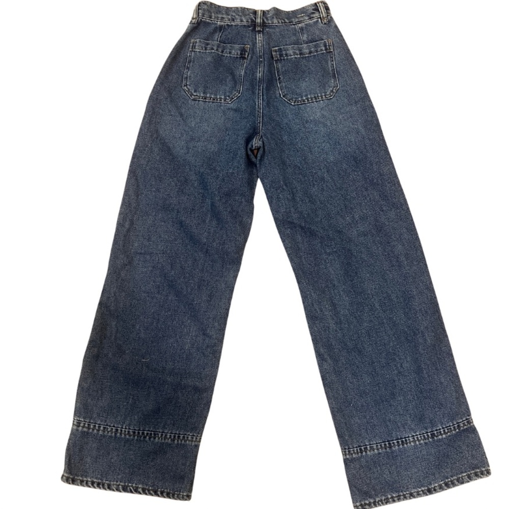 NWT Habitual Cinched Waist Pleated Wide Leg Jean - Picture 3 of 4